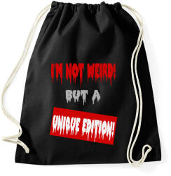printfashion IM NOT WEIRD - Sportzsák, Tornazsák - Fekete (13622137)