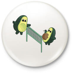 printfashion Röpis avokádók - Kitűző, hűtőmágnes - Fehér (14006194)