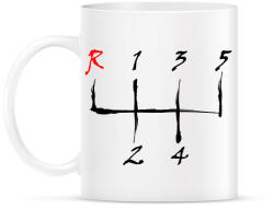 printfashion sebessegvaltó-3-2-szín - Bögre - Fehér (880966)