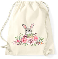 printfashion Rózsás nyuszi - Sportzsák, Tornazsák - Natúr (14493240)