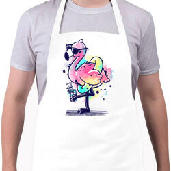 printfashion Summer Flamingo - Kötény - Fehér (4903500)