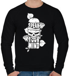 printfashion Az elméd - Férfi pulóver - Fekete (1052879)