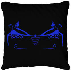 printfashion Alfa Romeo 159 kék - Párnahuzat, Díszpárnahuzat - Fekete (13032506)