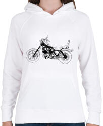printfashion Yamaha Virago 2 - Női kapucnis pulóver - Fehér (6162513)