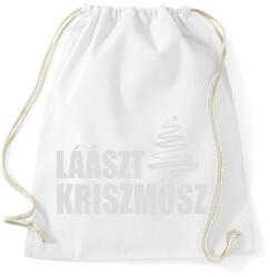 printfashion Lászt kriszmösz karácsonyi póló - Sportzsák, Tornazsák - Fehér (9385646)