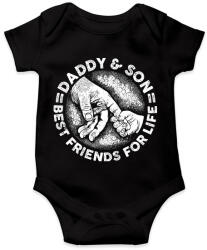 printfashion Apa és fia - örökre barátok - Baba Body - Fekete (2375139)