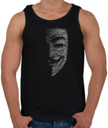 printfashion Anonymus (Fekete) - Férfi atléta - Fekete (348020)