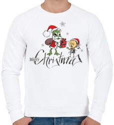 printfashion ufo karácsony - Férfi pulóver - Fehér (14973941)