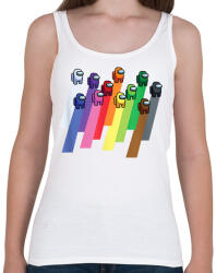 printfashion Among Us - Színes minta - Női atléta - Fehér (3936385)