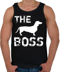 printfashion The boss - Férfi atléta - Fekete (4356934)