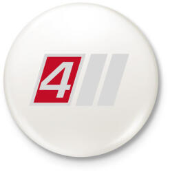 printfashion S4 - Kitűző, hűtőmágnes - Fehér (3083153)