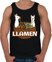 printfashion Llamen - Férfi atléta - Fekete (13358594)