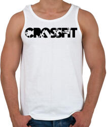 printfashion Crossfit fekete - Férfi atléta - Fehér (11717616)