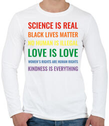 printfashion Love is LOVE - Férfi hosszú ujjú póló - Fehér (2257355)
