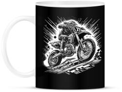 printfashion motocross - Bögre - Fekete (16734874)