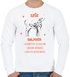 printfashion Szűz - Dalmata - Férfi pulóver - Fehér (13346146)