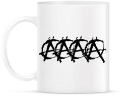 printfashion Anarchista audis - Bögre - Fehér (1200814)