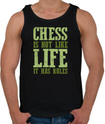 printfashion It has rules - Chess - Férfi atléta - Fekete (7455609)