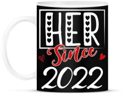 printfashion Her - dátummal - Bögre - Fekete (11730711)