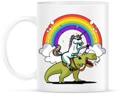 printfashion Unikornis - Dínó - Bögre - Fehér (1635489)