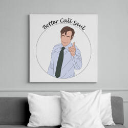 printfashion Better Call Saul - minta - Vászonkép - Fehér (6641255)