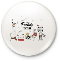 printfashion Friends forever - Kitűző, hűtőmágnes - Fehér (14973783)