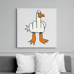 printfashion Fuck you sirály - Vászonkép - Fehér (14950818)