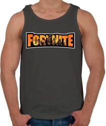 printfashion Fortnite season8 - Férfi atléta - Sötétszürke (4289084)