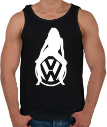 printfashion WOLKSWAGEN HOT FEHÉR - Férfi atléta - Fekete (955532)