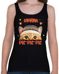 printfashion Cicc-cicc - Romania - Női atléta - Fekete (7583344)