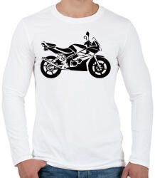 printfashion cbr125 - Férfi hosszú ujjú póló - Fehér (2913382)
