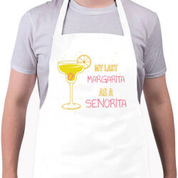 printfashion My last margarita as a senorita - Kötény - Fehér (6210878)