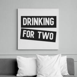 printfashion Drink for two - Vászonkép - Fehér (6630187)