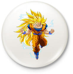 printfashion Dragonball Z - Kitűző, hűtőmágnes - Fehér (3083203)