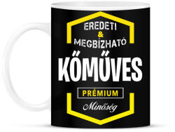 printfashion Kőműves prémium minőség - Bögre - Fekete (1431418)
