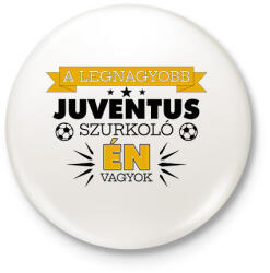 printfashion Juventus szurkoló - Kitűző, hűtőmágnes - Fehér (10864419)