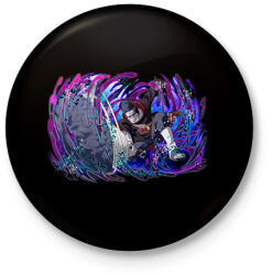 printfashion Kisame Hoshigaki - Kitűző, hűtőmágnes - Fekete (7214817)