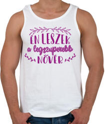 printfashion Legszuperebb nővér - Férfi atléta - Fehér (14068729)