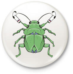 printfashion Poloska - Kitűző, hűtőmágnes - Fehér (13647877)