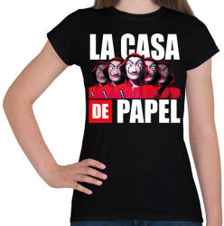 printfashion la casa de papel - A nagy pénzrablás 11 - Női póló - Fekete (5587046)