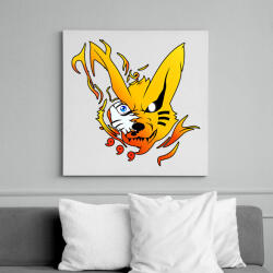 printfashion Naruto kyuubi - Vászonkép - Fehér (6635575)