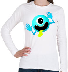 printfashion Alien - Női hosszú ujjú póló - Fehér (5206388)