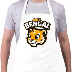 printfashion Cute Bengal - Kötény - Fehér (5135803)