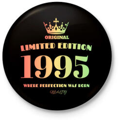 printfashion 1995 - Kitűző, hűtőmágnes - Fekete (4469771)