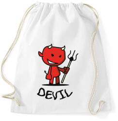 printfashion Ördög - Sportzsák, Tornazsák - Fehér (1067396)
