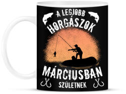printfashion a legjobb horgászok - Bögre - Fekete (4985636)