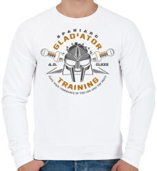 printfashion Gladiator Training - Férfi pulóver - Fehér (955748)