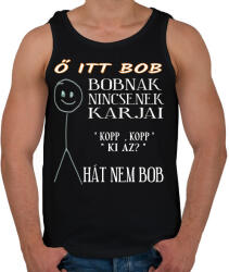 printfashion Bob - Férfi atléta - Fekete (5974801)