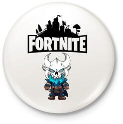 printfashion Fortnite Ice King - Kitűző, hűtőmágnes - Fehér (3081848)