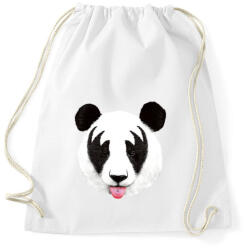 printfashion Kiss of a panda - Sportzsák, Tornazsák - Fehér (225669)